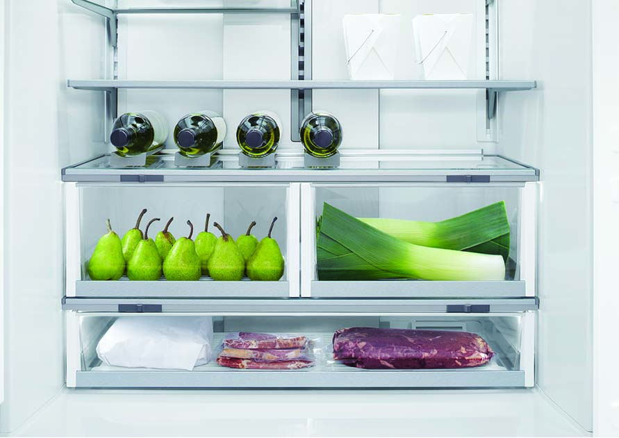 inside fridge
